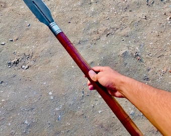 HUNTING HANDMADE Throwing SPEAR - Hand Forged 8 Inches Full Tang Long Blade Outdoor Spear - Unique Gift for Christmas, Hunters, Anniversary