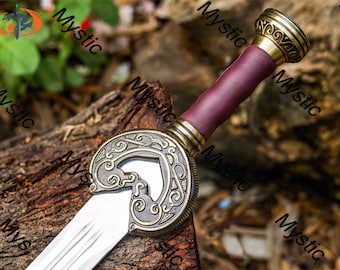 Herugrim Swords Of King Theoden, Replika Miecza, Miecz Wikingów Wykonany Na Zamówienie Z Pochwą I Tabliczką Ścienną, Najlepszy Prezent Dla Niego, Prezent Rocznicowy