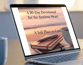 30 Day Devotional for Women Over 40, Christian Anxiety Devotional, Scripture Printable, Calm Anxious Thoughts, Bible Devotional