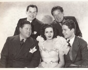 Vintage "Radio City Revels" Promo Photo: Ann Miller, Milton Berle, 1938