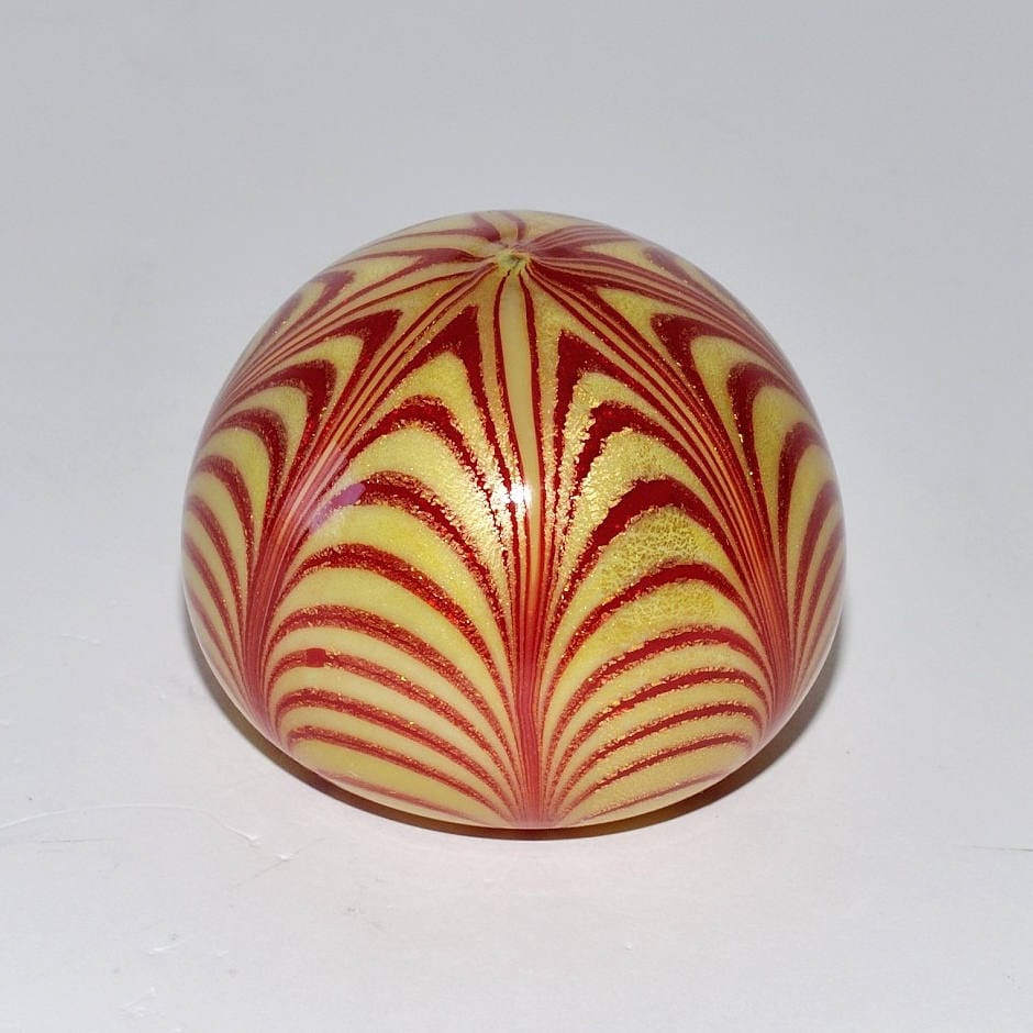 Vintage Murano Glass Barovier & Toso Fenicio Zebrati Pulled