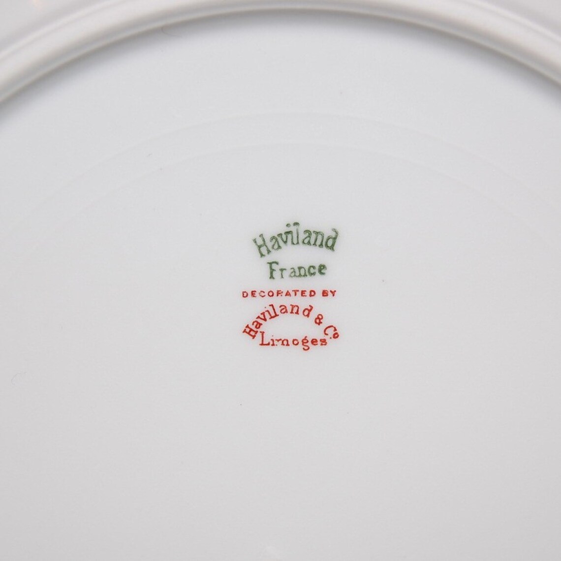 Antique Haviland Limoges France White with Gold Trim Plate Etsy