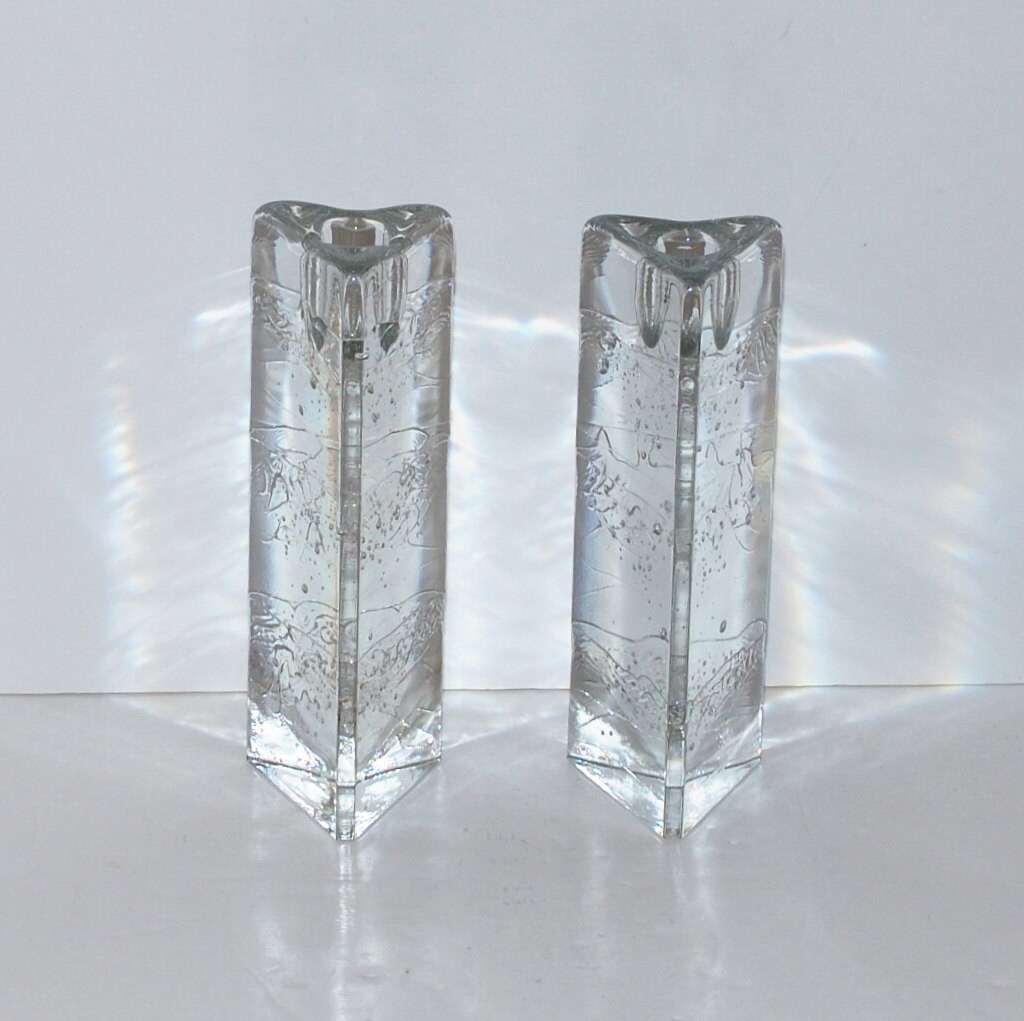 Vintage Iittala Arkipelago Candle Holders Pair Etsy
