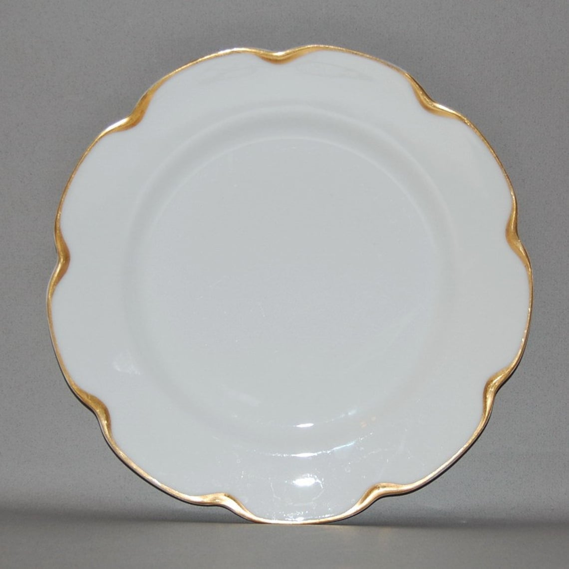 Antique Haviland Limoges France White with Gold Trim Plate Etsy