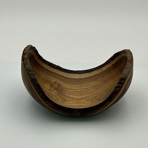 Mini or jewelry bowl made of laburnum wood