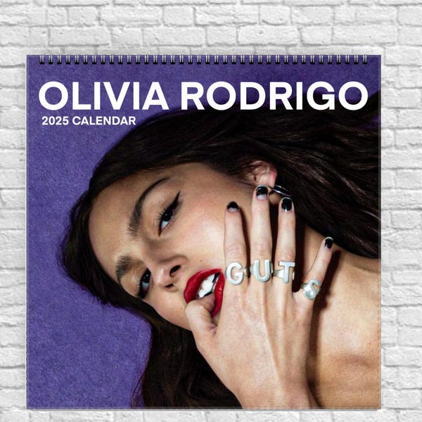 Olivia Rodrigo Calendar 2025 Etsy