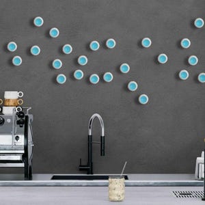 Dimensional Clay Wall Pods DIY Installation Art - Modern Organic Minimalist Interior Design Accent Statement Wall Decor - Choose Your Color