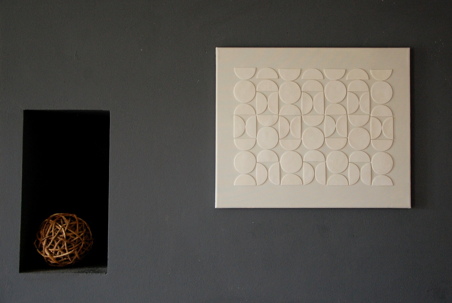 Geometric Wall Art Shapes Art, Boho Wall Art, Mid Century Modern Wall