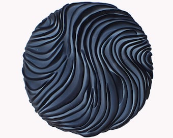 Black or White Abstract Dimensional Textured Parametric Wall Art