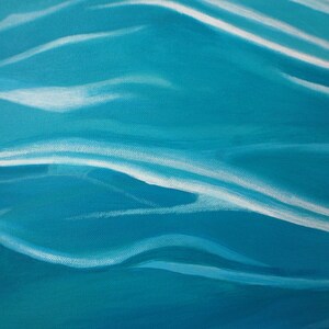 Water Abstract Art Water Painting, Lake House Decor, Ocean Painting, Sea Painting, Blue Painting, Nautical Decor, Beach House Decor image 6