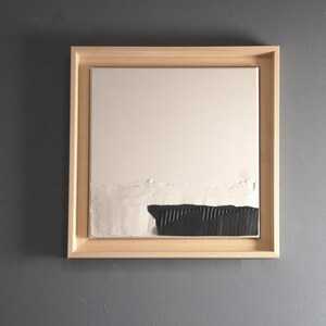 Neutral Wabi Sabi Recycled Materials Abstract Shapes Art - Framed Wall Art