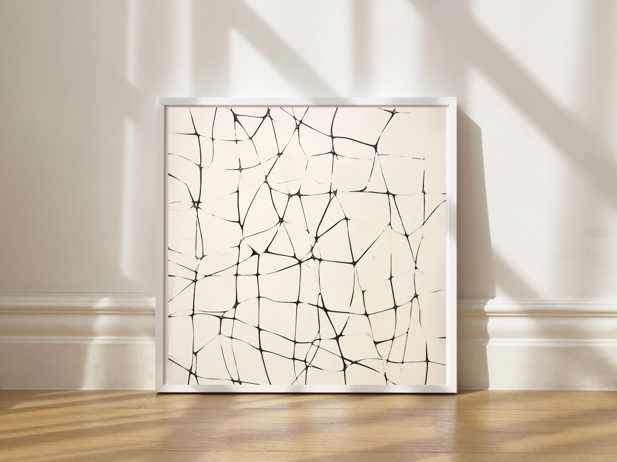 Printable Art Abstract Neutral Square Set of 9 - Etsy