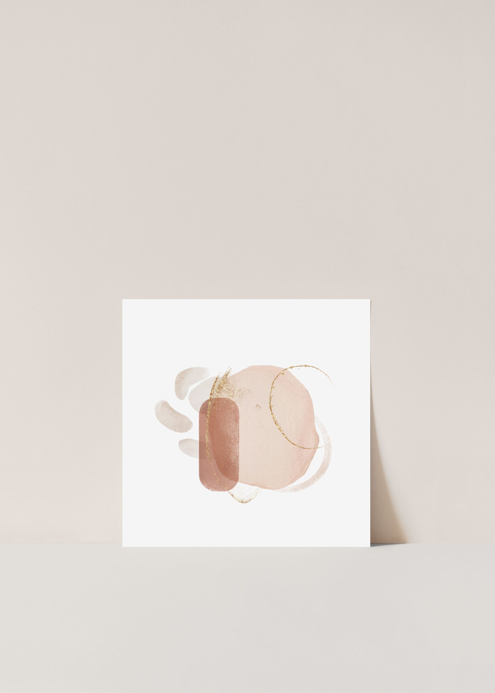 Printable Art Abstract Neutral Square Set of 9 12X12 - Etsy
