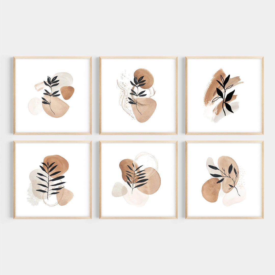 Printable Art Abstract Square Set of 6 - Etsy