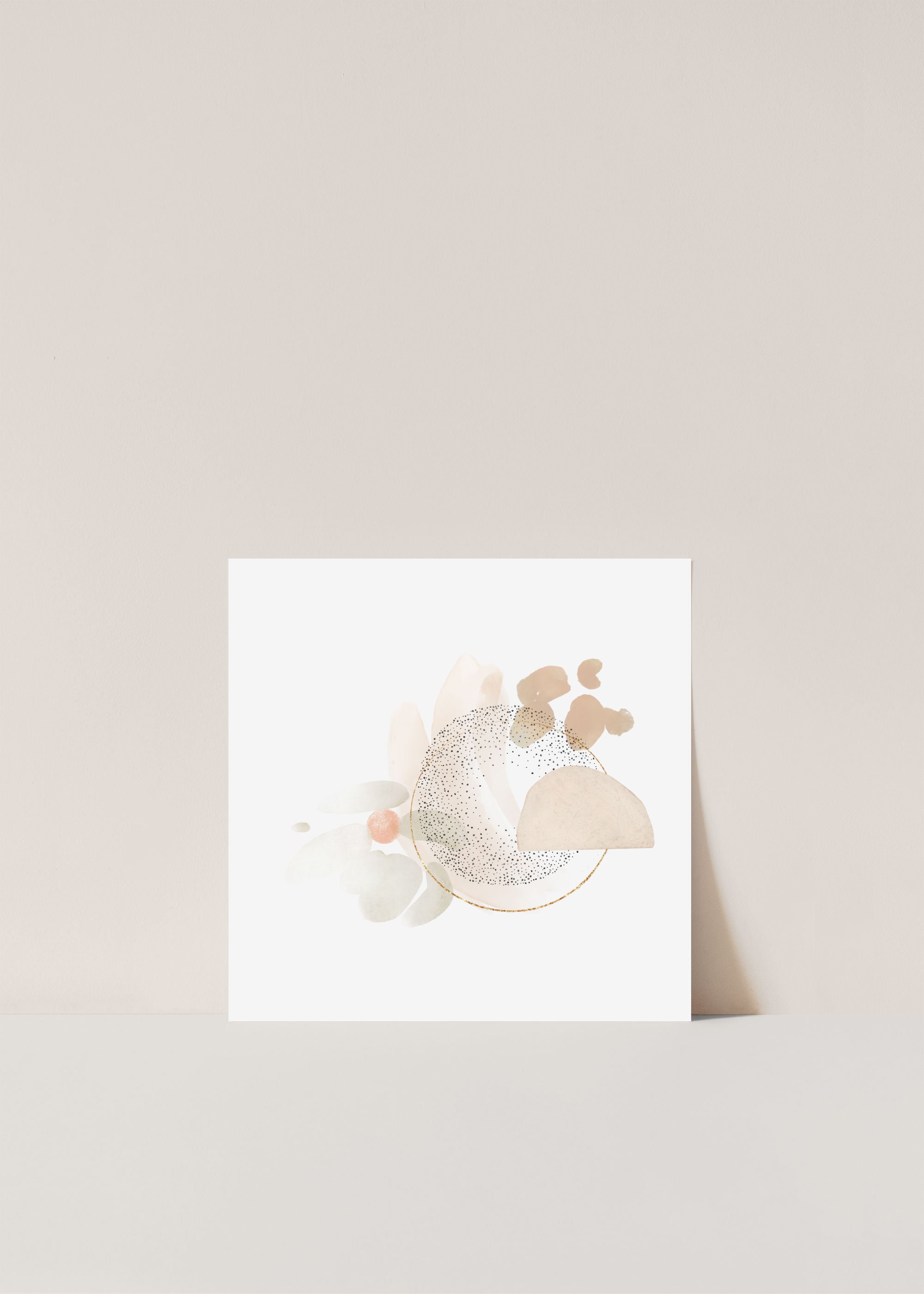 Printable Art Abstract Neutral Square Set of 9 12X12 - Etsy
