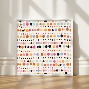 Printable Art Square Set of 9 Colorful - Etsy