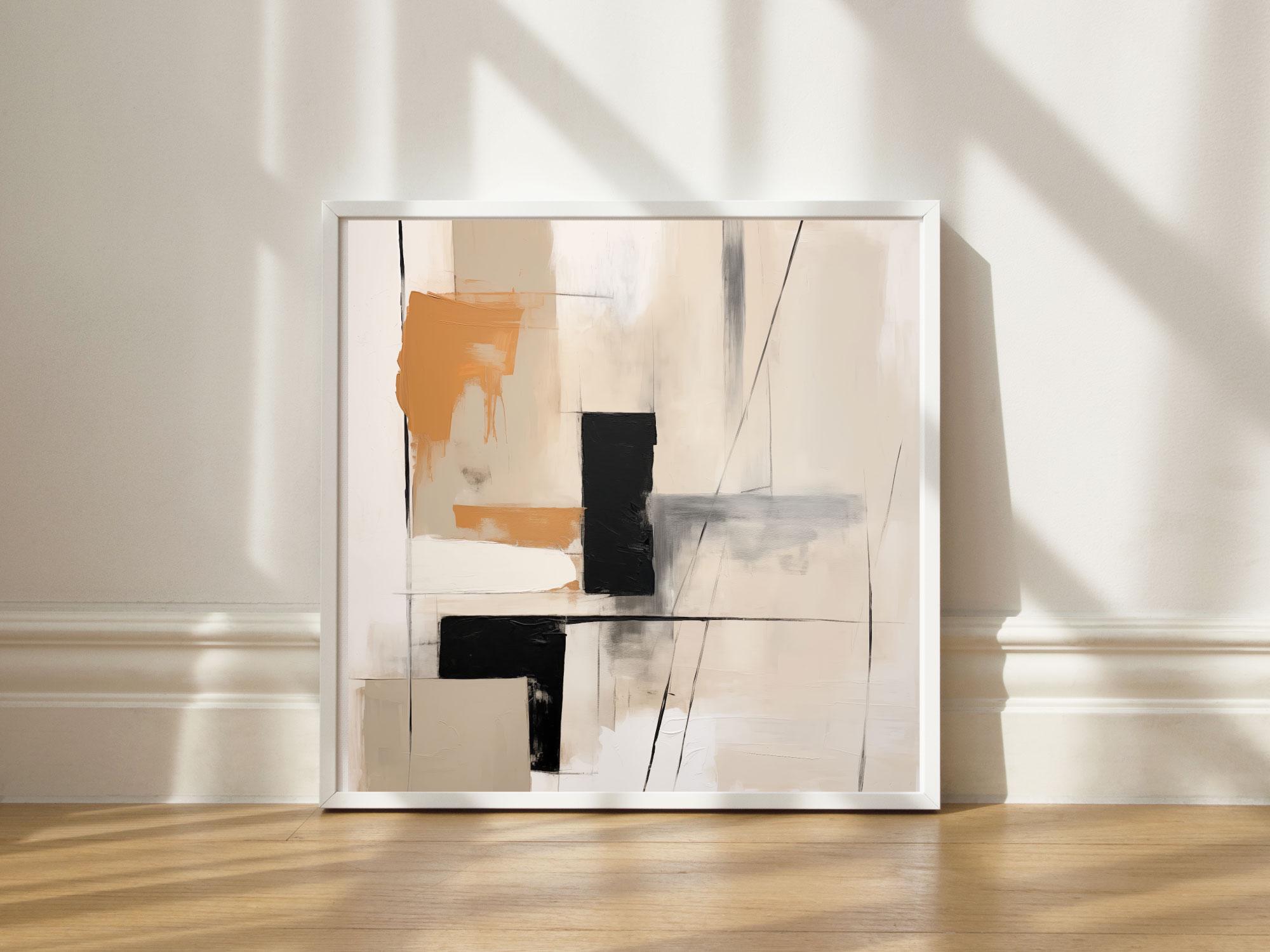Printable Art Abstract Neutral Square Set of 9 - Etsy