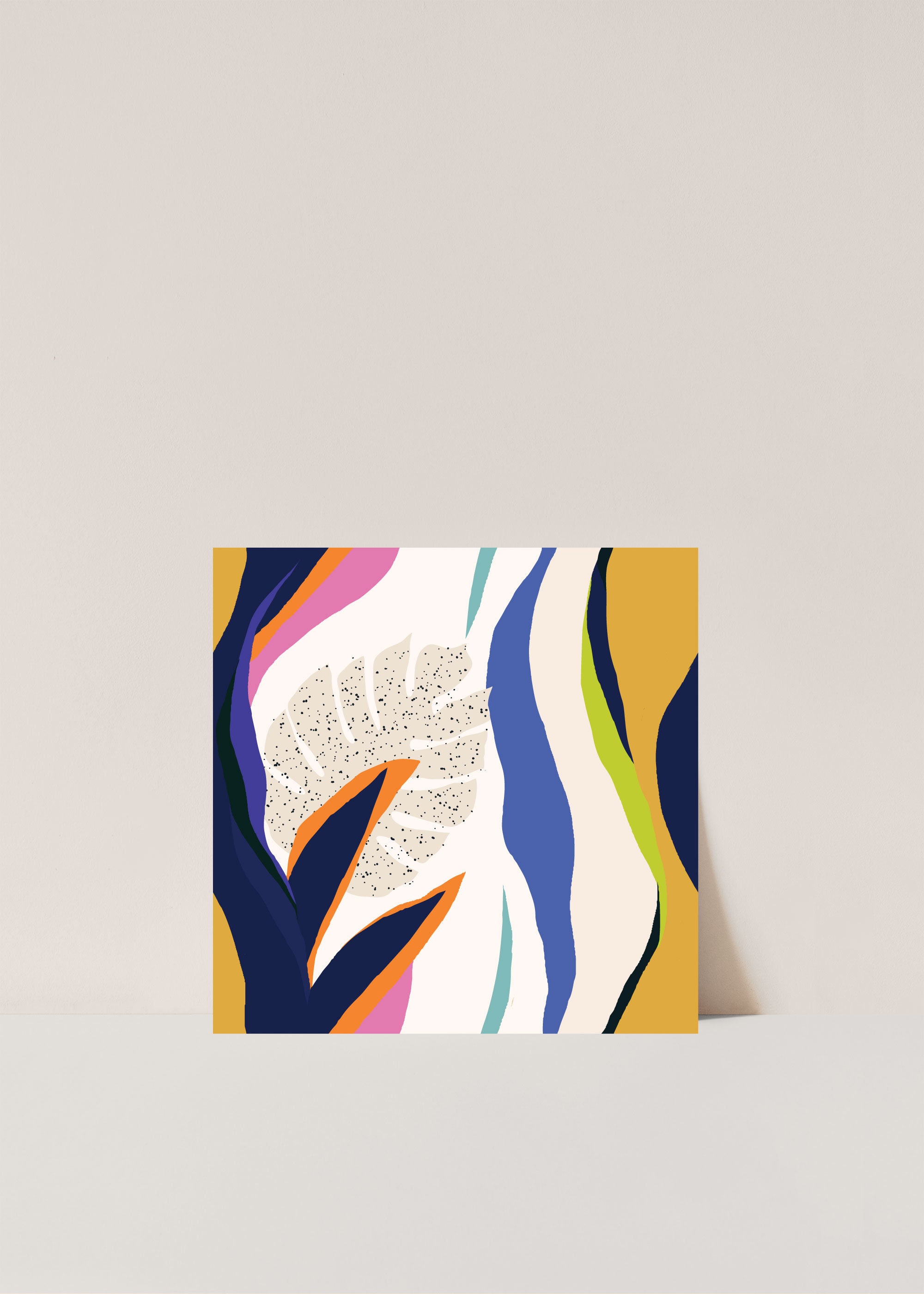 Printable Art Square Set of 9 Colorful Flowers - Etsy