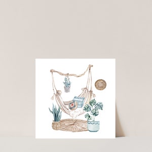 Printable Art Square Set of 9 Boho Plants - Etsy