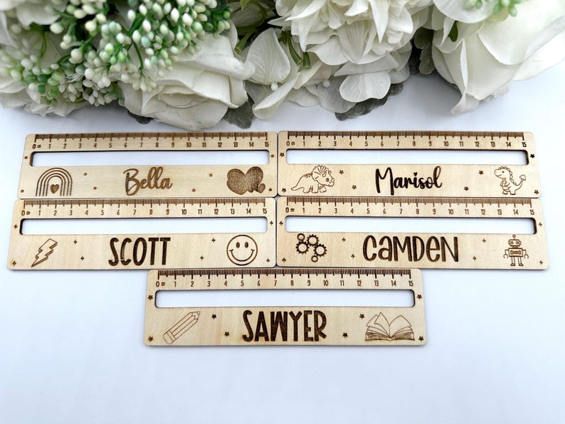 Personalized Wooden Reading Aid Ruler: Back to School Gift - Etsy
