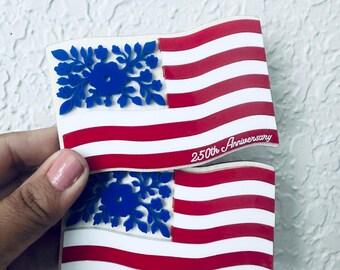 America 250th Anniversary Magnet | Patriotic American Flag Fridge Decor