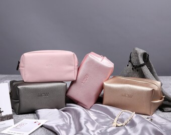 Bundle 11-16 Personalized Make Up Bag-Cosmetic Pouch-Travel Organizer-Bridesmaid Gifts-Gift for Her-15 Colors