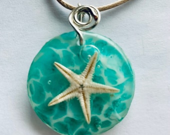 Beach Jewelry, Ocean Starfish, Ocean Jewelry, Beach Necklace, Starfish Pendant