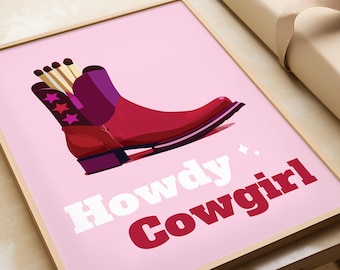 Cowgirlstövlar, Howdy-tryck, Digital nedladdning
