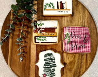Book Club “Rosé and Prose” Custom Sugar Cookies