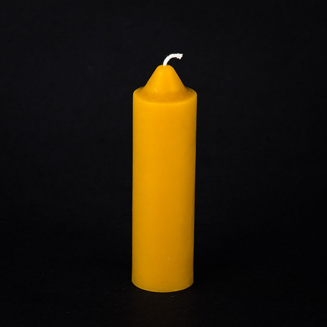 Pure Beeswax Candle Emergency Taper Candle Etsy