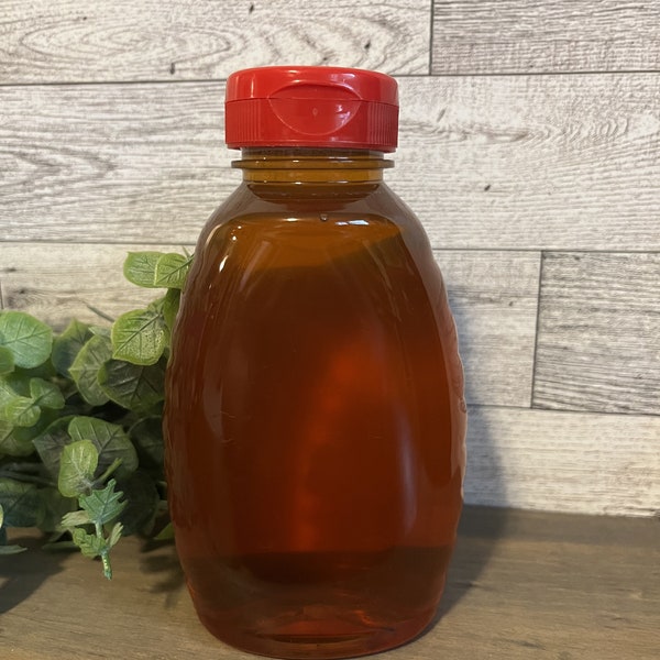 Pure, Natural, Raw, Unprocessed Honey - 1.0 pound Plastic Squeezable