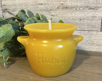 Pure Beeswax Candle - Honey Pot Crock candle