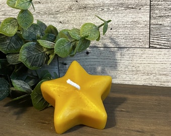 Pure Beeswax Floating Star Votive Candle - 20