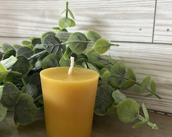 Pure Beeswax Votive Candle - Medium Standard size