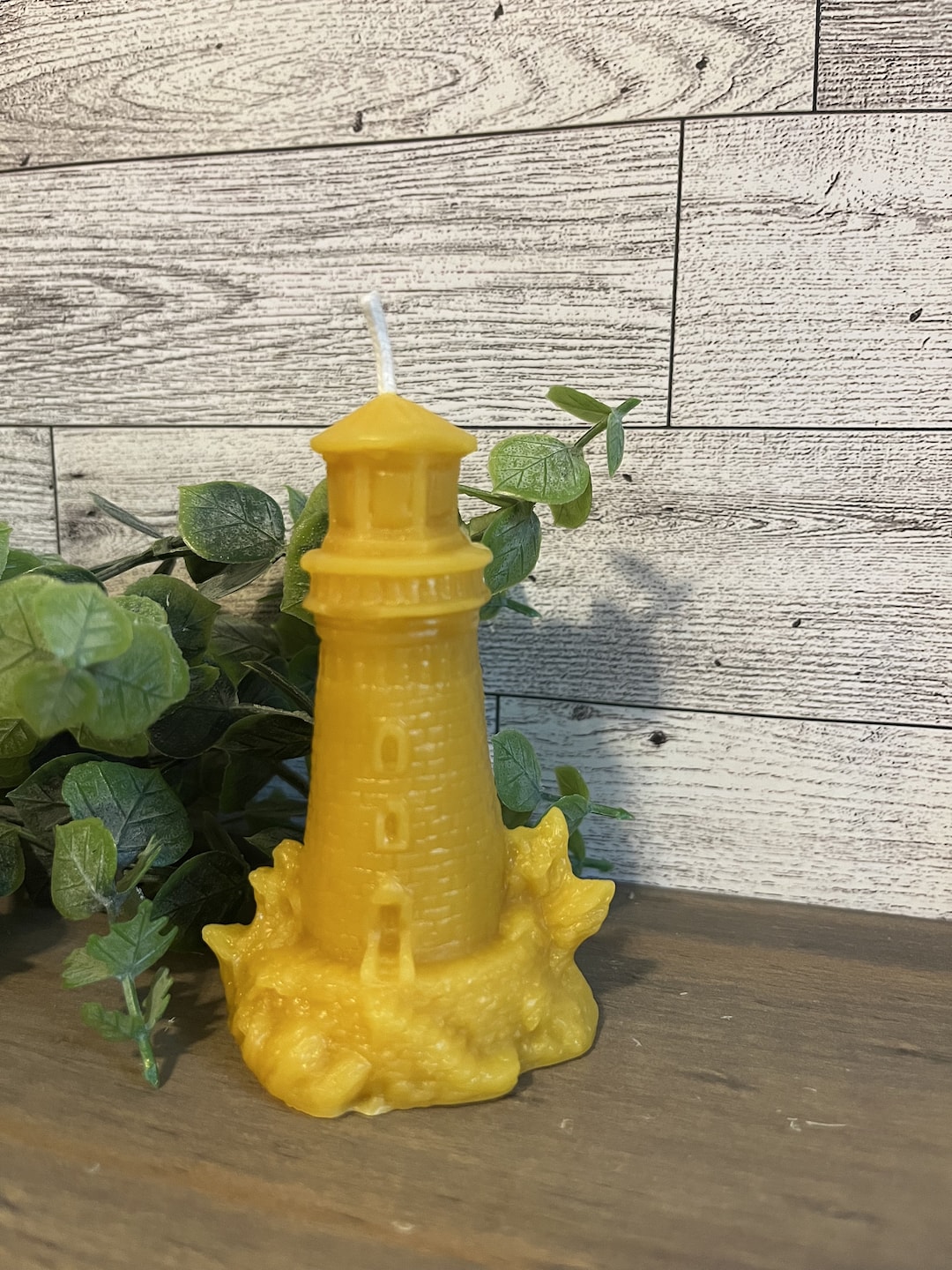 Pure Beeswax Candle Lighthouse Etsy