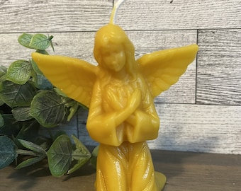 Pure Beeswax (bees wax)  - Angel (Praying) Candle