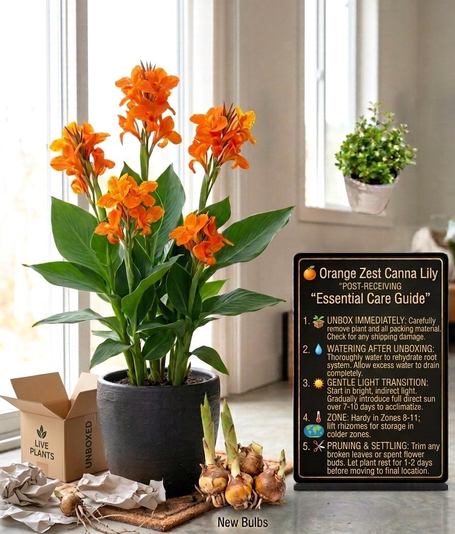 Canna Lily Summer Spritz Orange Zest 4