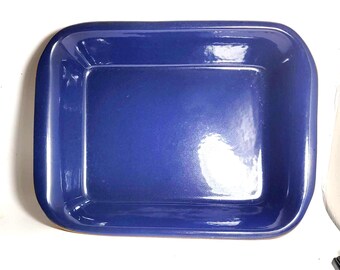 Vintage Rectangular Terracotta Baking Dish – Ceramic Casserole Pan, Loaf Pan, Pasta Bakeware – Gift for Mom, Grandma, Housewarming Gift