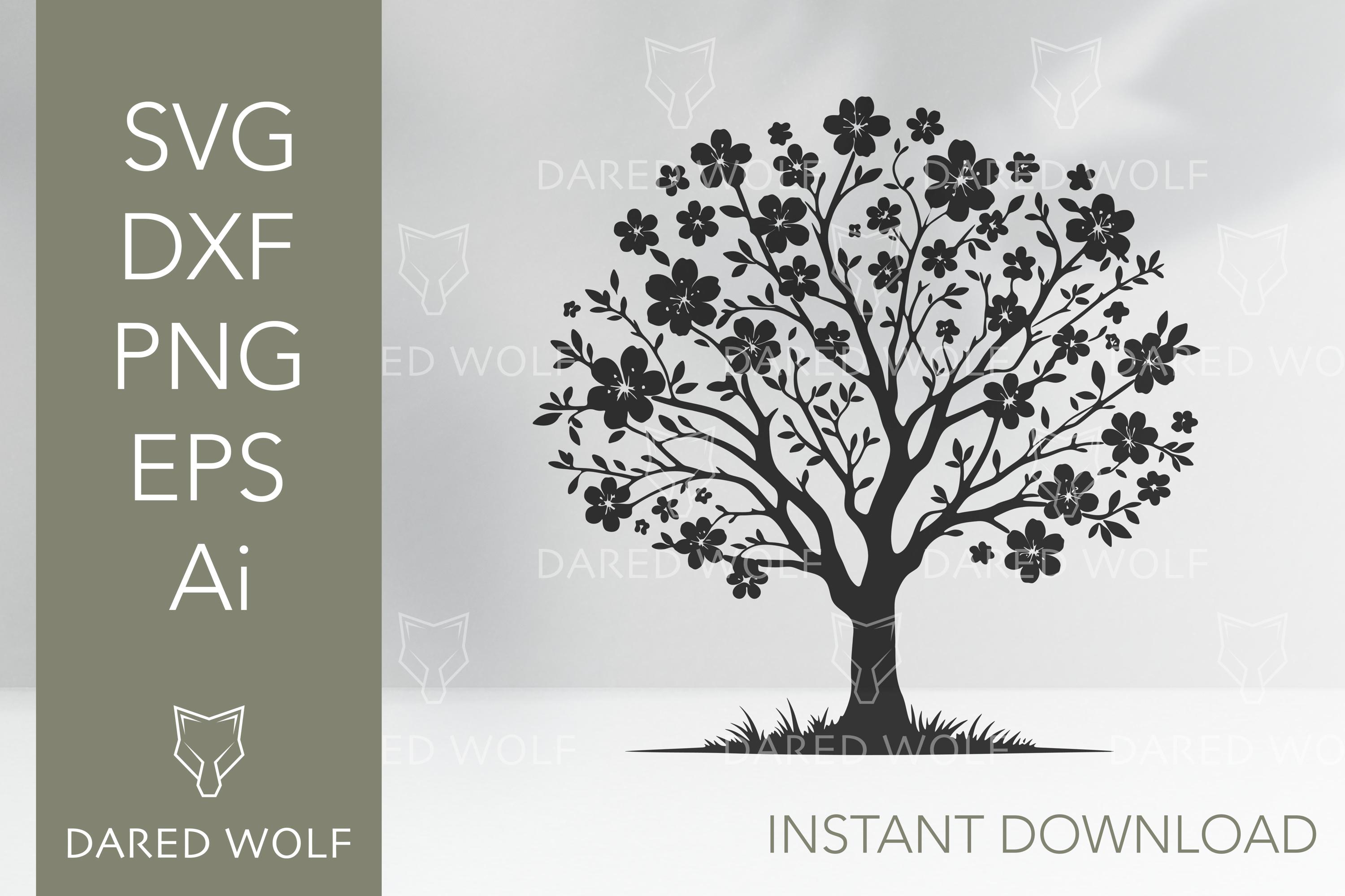 Blossom Tree SVG: Spring Floral Design (Digital File)