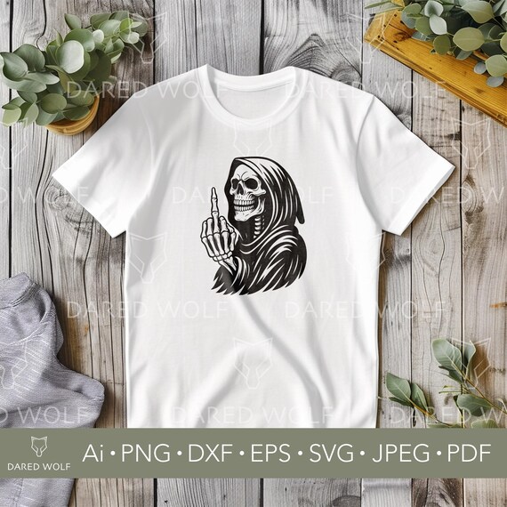 Maglietta Uomo Vendetta Inc. – Skull Middle Finger – Nero – XXXL
