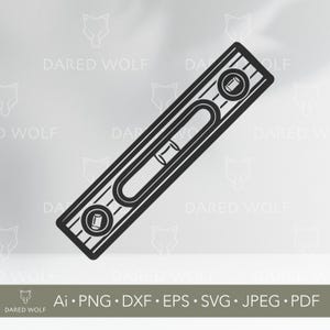 Vattenpassverktyg SVG-design: Snickare Clipart Vector (digital nedladdning)