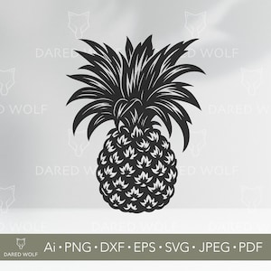 Pineapple SVG: Tropical Fruit Vector Art for Cricut & Silhouette