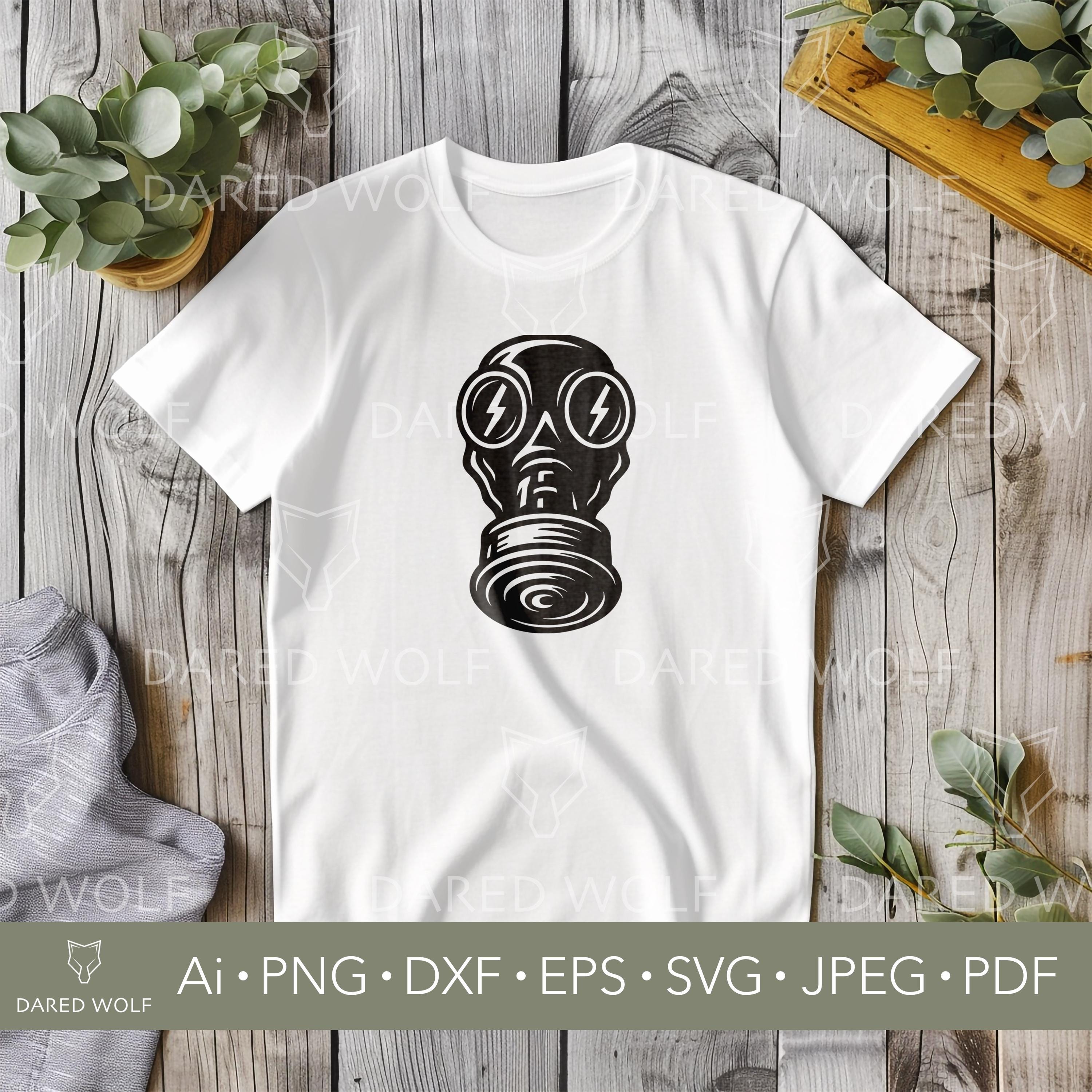 Gas Mask Vector Art | Urban SVG for Cricut and Silhouette