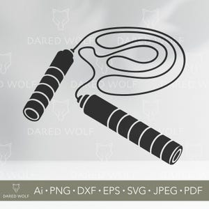 Jump Rope SVG: Fitness Clipart for Cricut & Silhouette (digital ...