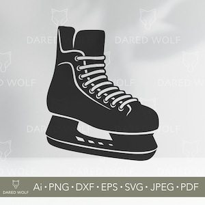 Ice Hockey Skate SVG: Winter Sports Clipart (Digital Download