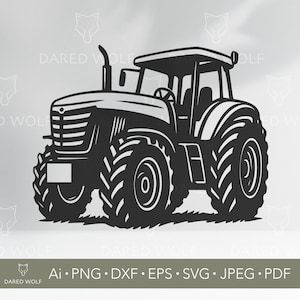 Tractor SVG Vector Art: Farm Clipart for Cricut & Silhouette (Digital File)