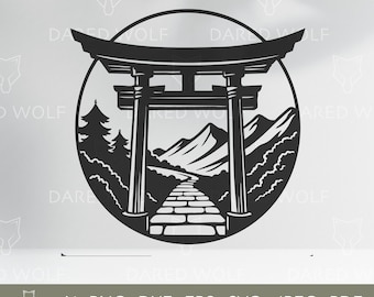 Torii Gate Japan SVG: Zen Shrine Vector Art (digital File Bundle