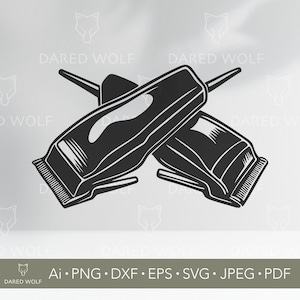 Barber Clippers SVG: Hair Trimmer Clipart for Cricut
