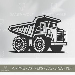 Dump Truck SVG: Construction Vehicle Clipart for Cricut