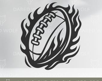 Flaming Football SVG: Fireball Vector Art for Cricut & Silhouette
